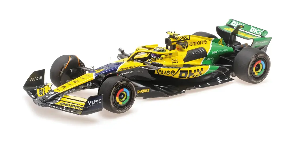 Minichamps : McLaren Mercedes MCL38 4 Lando Norris F1 Monaco 2024 [1/18]