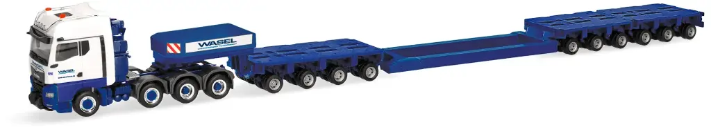Herpa : Semi-remorque surbaissée MAN TGX GX « Wasel »