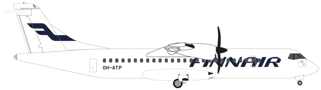 [HER 537889] Herpa : Finnair ATR-72-500 │ OH-ATP [1/500]