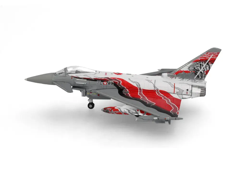 Herpa : Austrian Air Force Eurofighter Typhoon - Überwachungsgeschwader, Zeltweg "Austrian Tigers" slide 2 of 5  [1/200]
