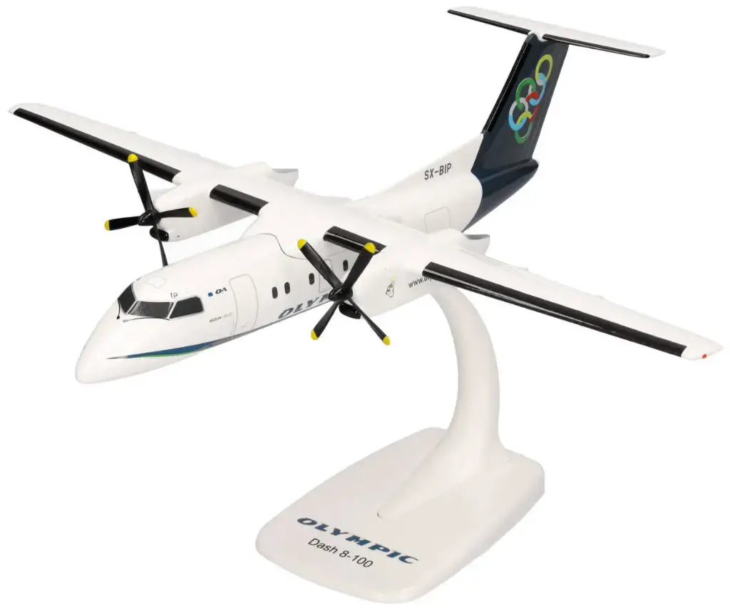 Herpa : SnapFit Olympic Air DHC-8-100 - SX-BIP