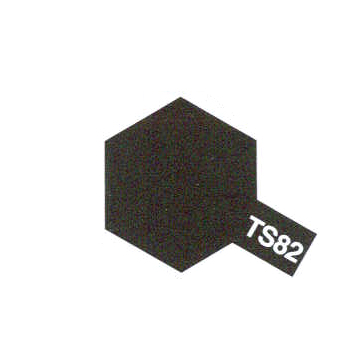 Tamiya : TS82 - Noir Caoutchouc Mat │ Spray 100ml