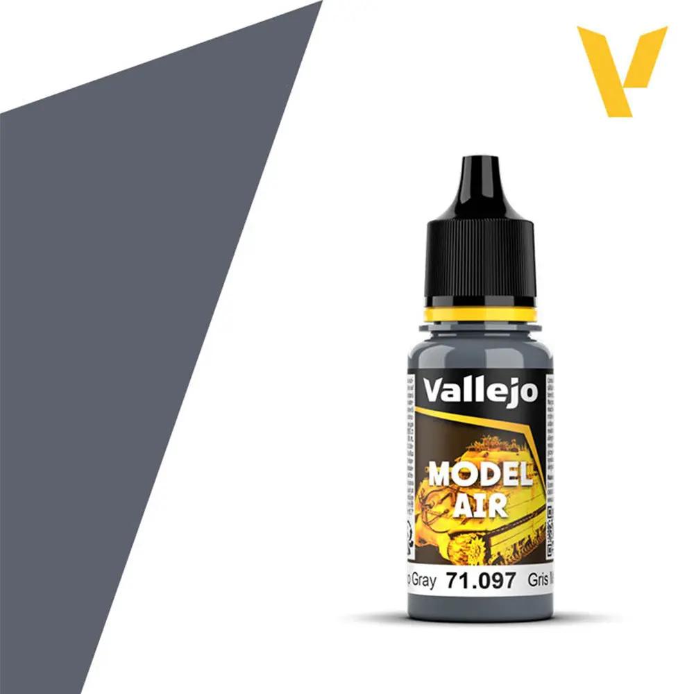 Vallejo : Medium Gunship Gray (18ml) │ Model Air
