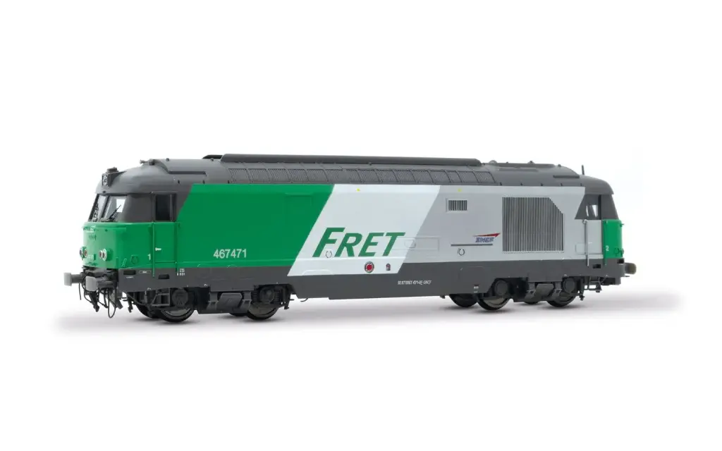 Jouef : Locomotive diesel BB 467471 à parois latérales lisses livrée « FRET » │ SNCF - Époque VI