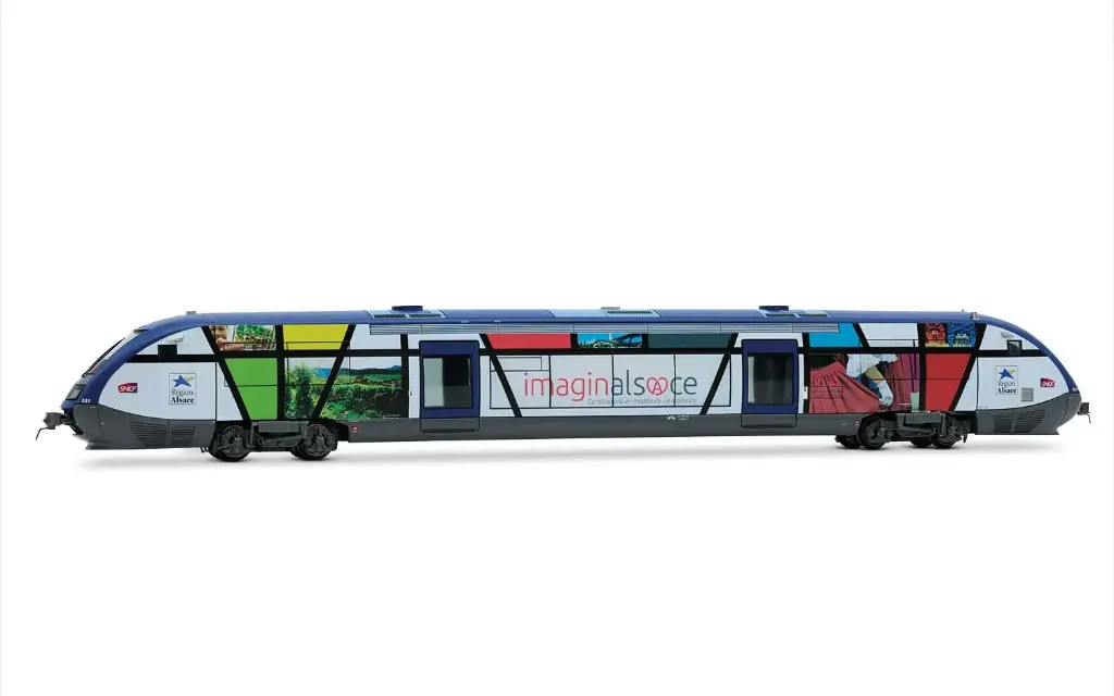 Jouef : Autorail diesel classe X 73500 « Imaginalsace » avec décodeur sonore │ Époque VI - SNCF 