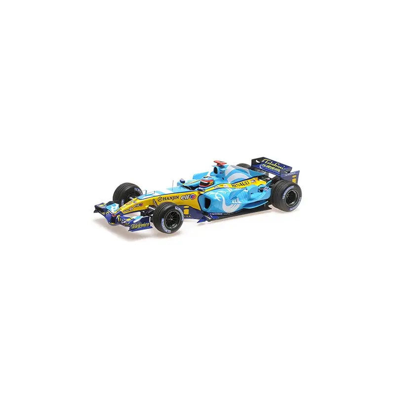 Minichamps : Renault R25 │ No.5 Fernando Alonso F1 France 2005 Winner [1/18]