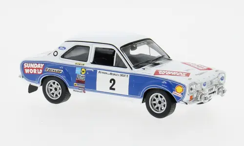 Ixomodels : Ford Escort Mk i RS1600 n°2 Circuit d'ireland 1975