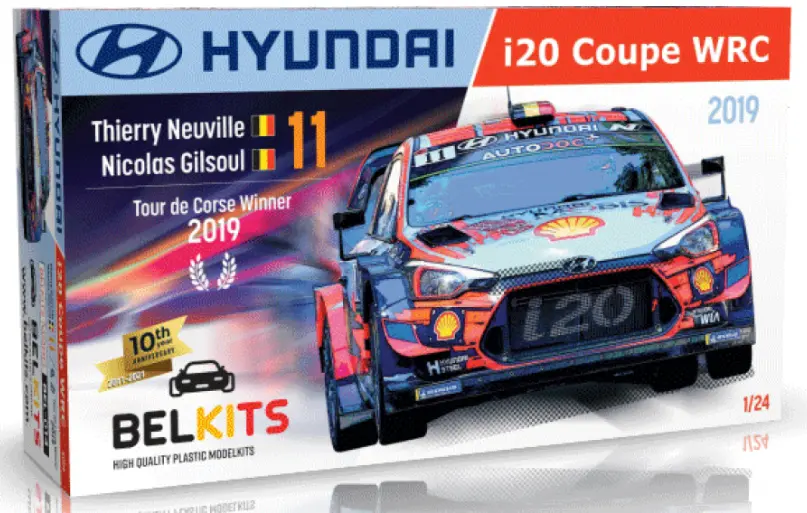 Belkits : Hyundai i20 WRC 2019 Rally Tour de Corse - Hyundai Shell Mobis WRT #11 Neuville - Gilsoul