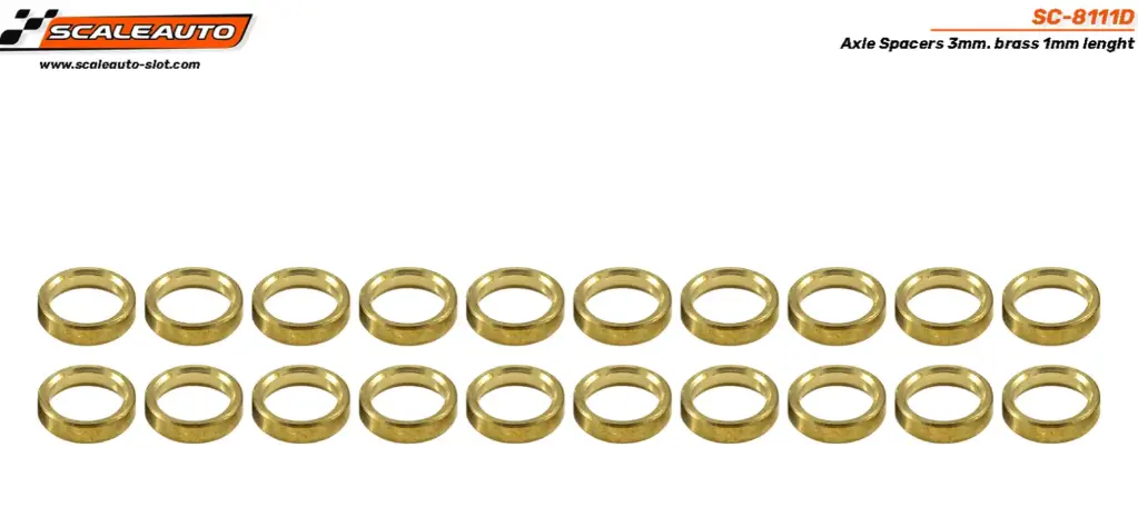 Scaleauto : Spaceurs d'axes 3mm 1MM 