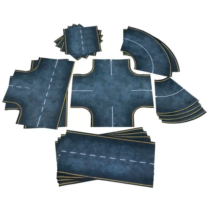Playmat : Route en Asphalt 2D │ 28mm