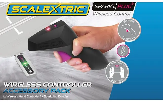 Scalextric : Poignee sans fil avec Spark Plug