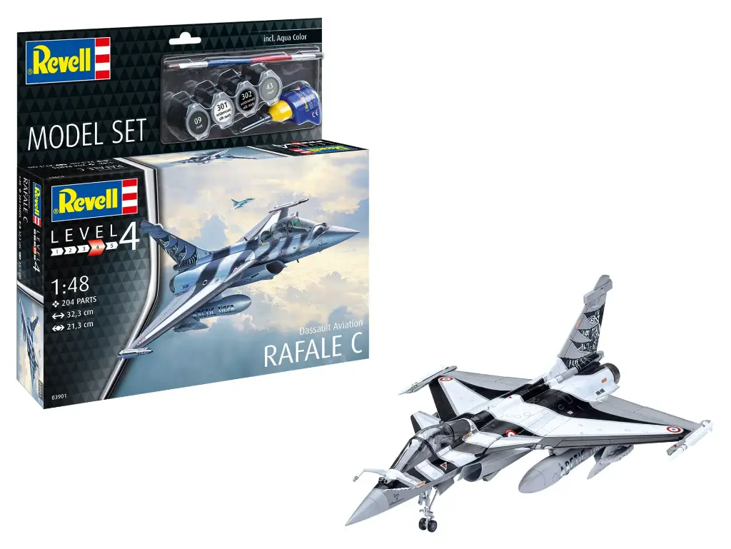 Revell : Dassault Aviation Rafale C │ Avec Kit De Peinture 