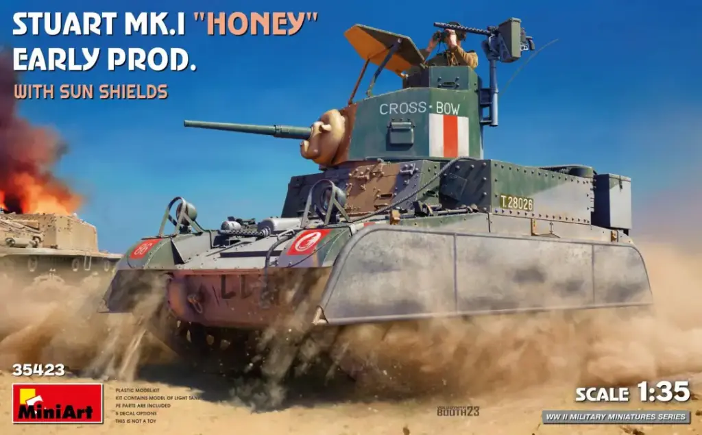 Miniart : Stuart Mk.I "Honey" │ Early Prod. with Sun Shields