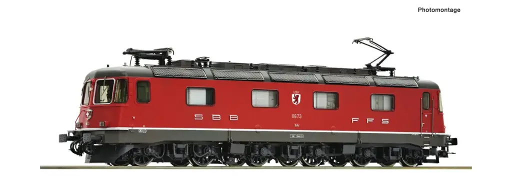 Roco : Locomotive Électrique (#Re 6/6 11673) de la SBB Rouge │ DC Analogue Époque V HO - 1/87 (Réf : 7500105)