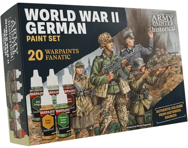 [TAP WP8083] The Army Painter : Set de peintures - WWII German │ Warpaint Set