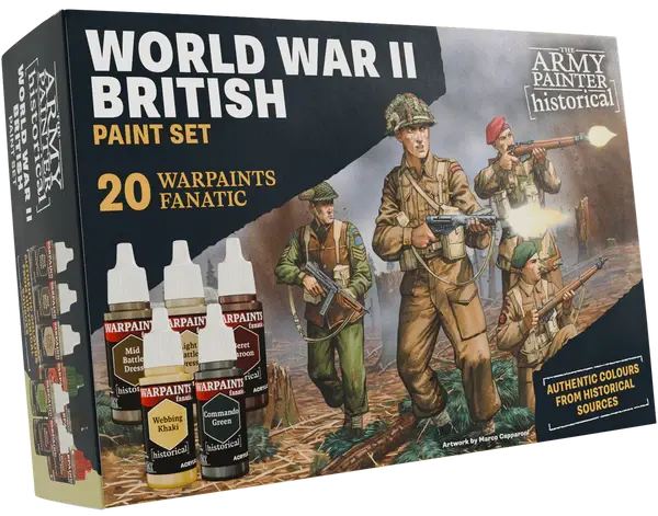 [TAP WP8084] The Army Painter : Set de peintures - WWII British │ Warpaint Set