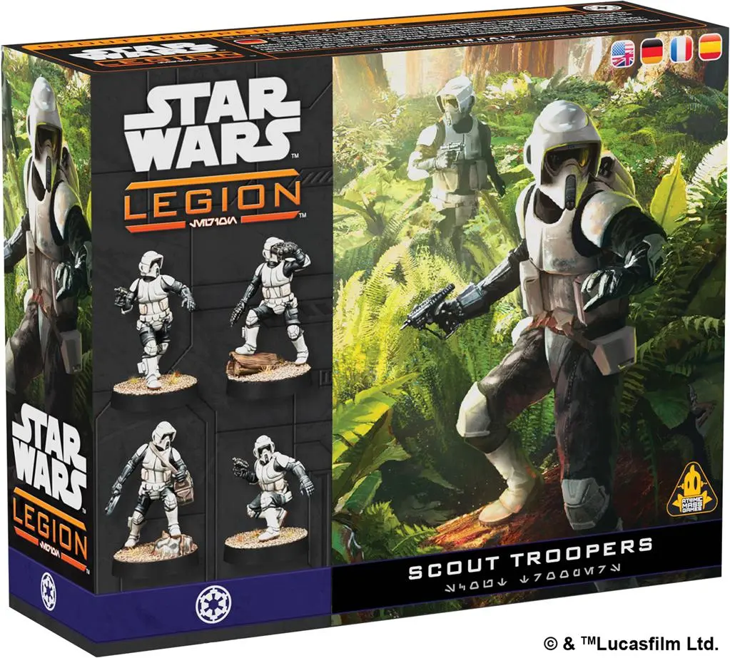 [AMG SWQ12ML] Star Wars LEGION : Scout Troopers (Resculpt) [Multi-Langue]