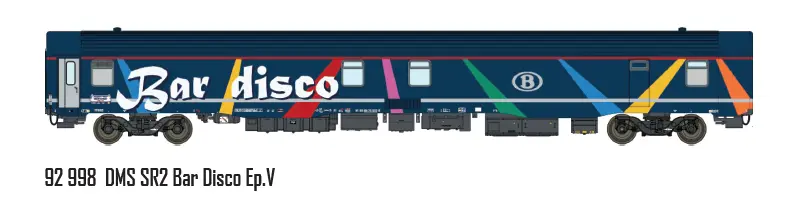 Lsmodels : Voiture DMS SR2 Bar Disco SNCB/NMBS │ Continu