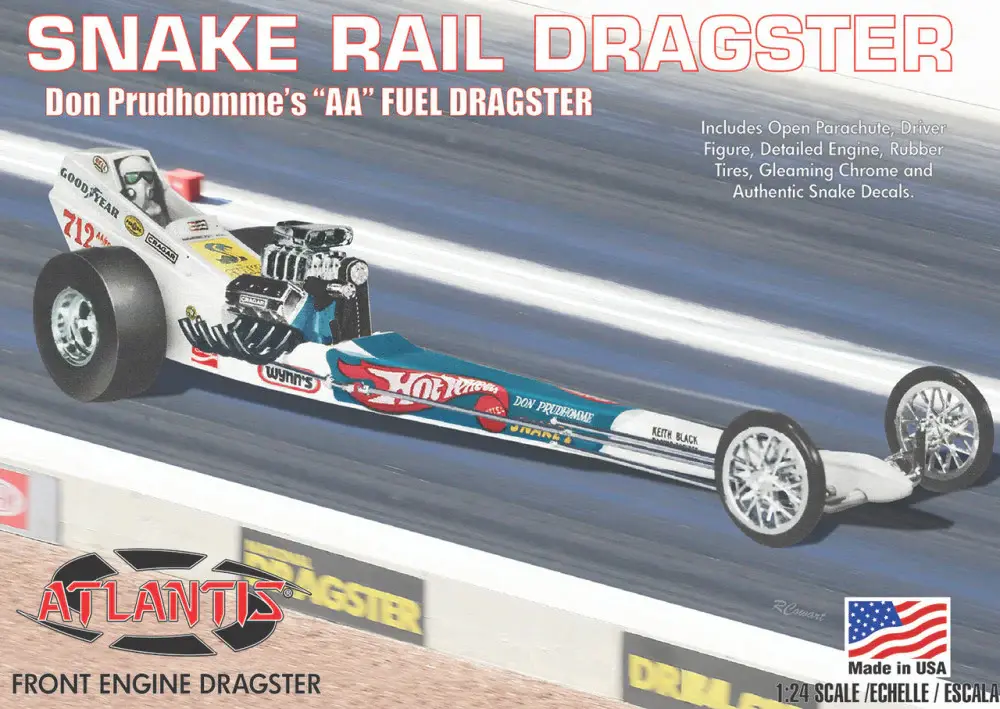 [ATLA M5694] Atlantis : Snake Rail Dragster Don Prudhomme AA Fuel Dragster 