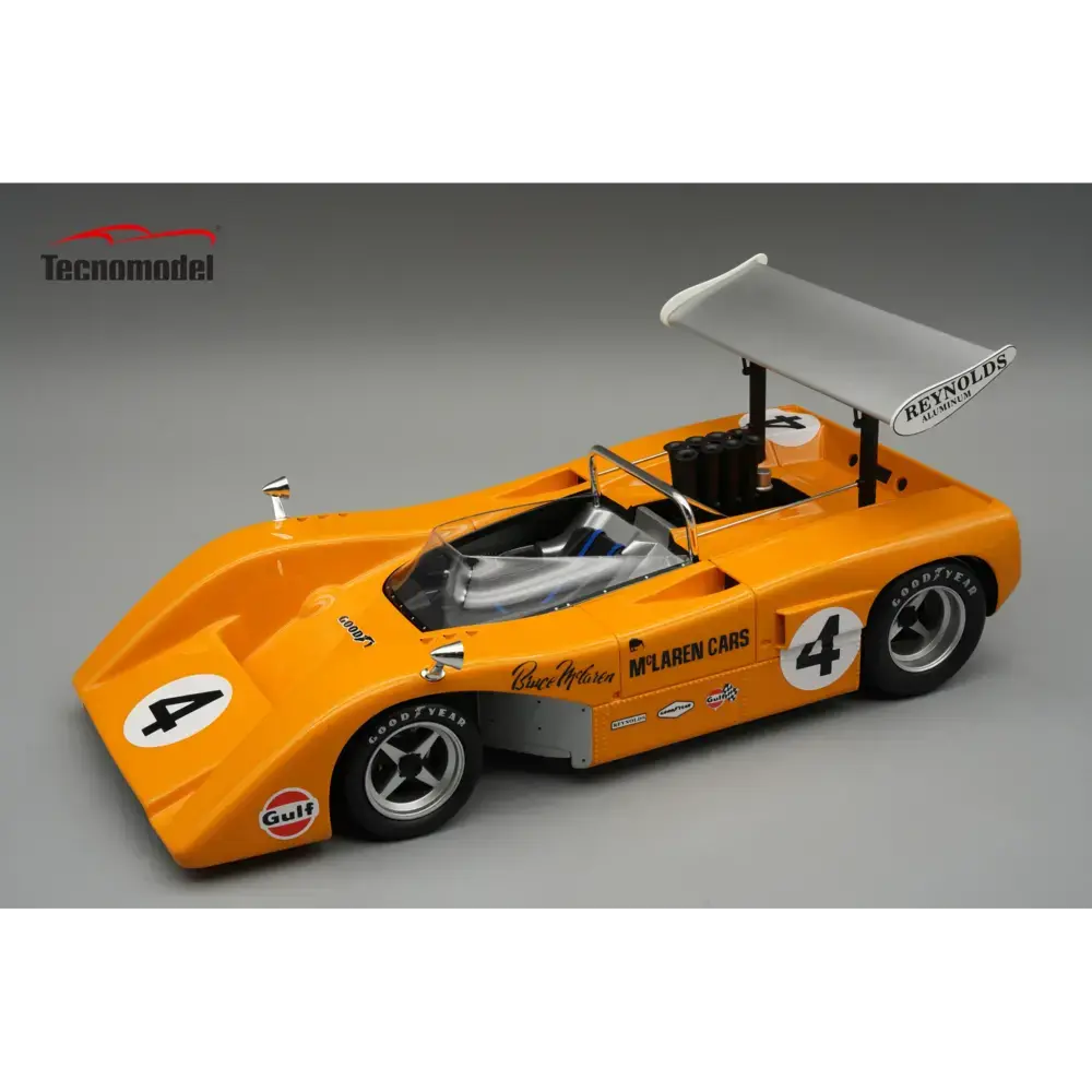 Tecnomodel : McLaren M8B CAN-AM 1969 Watkins Gien Car │ No.4 Winner - Bruce McLaren  [1/18]