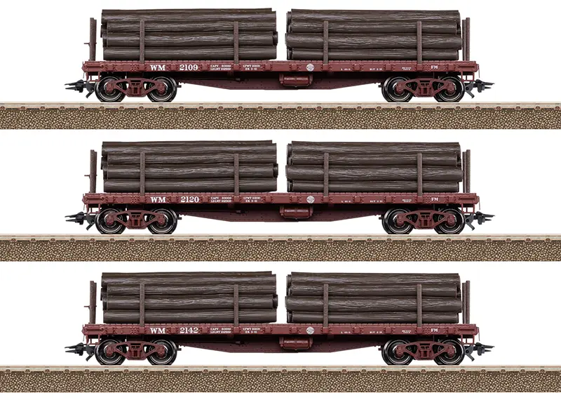 [TRX 24922] Trix : US Flat Car Set 