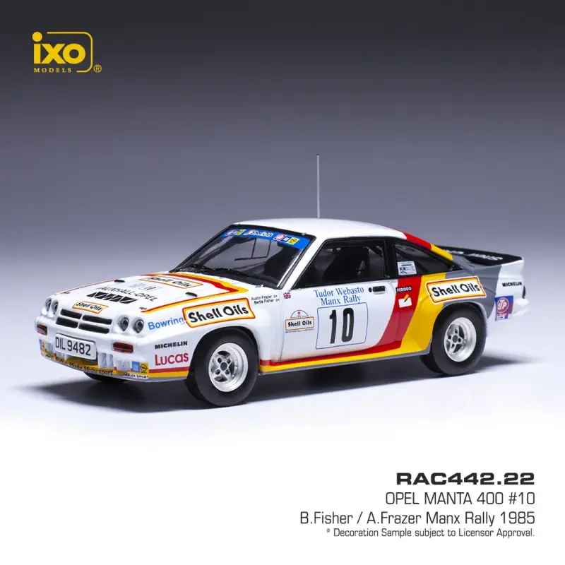 Ixo Models : Opel Manta 400 │ No.10 Manx Rally 1985 B.Fisher - A.Frazer