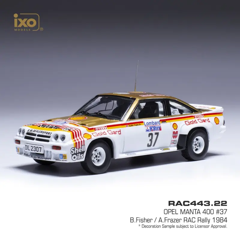 Ixo Models : Opel Manta 400 │ No.37 RAC Rally 1984 B.Fisher - A.Frazer [1/43]
