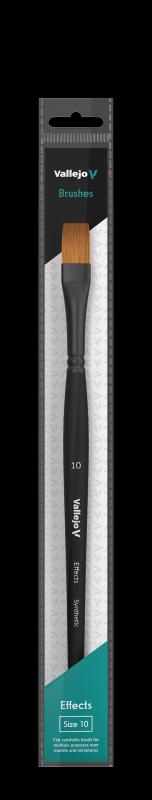 [VAL B04010] Vallejo - AV Effects - Flat Rectangular Synthetic Brush No. 10