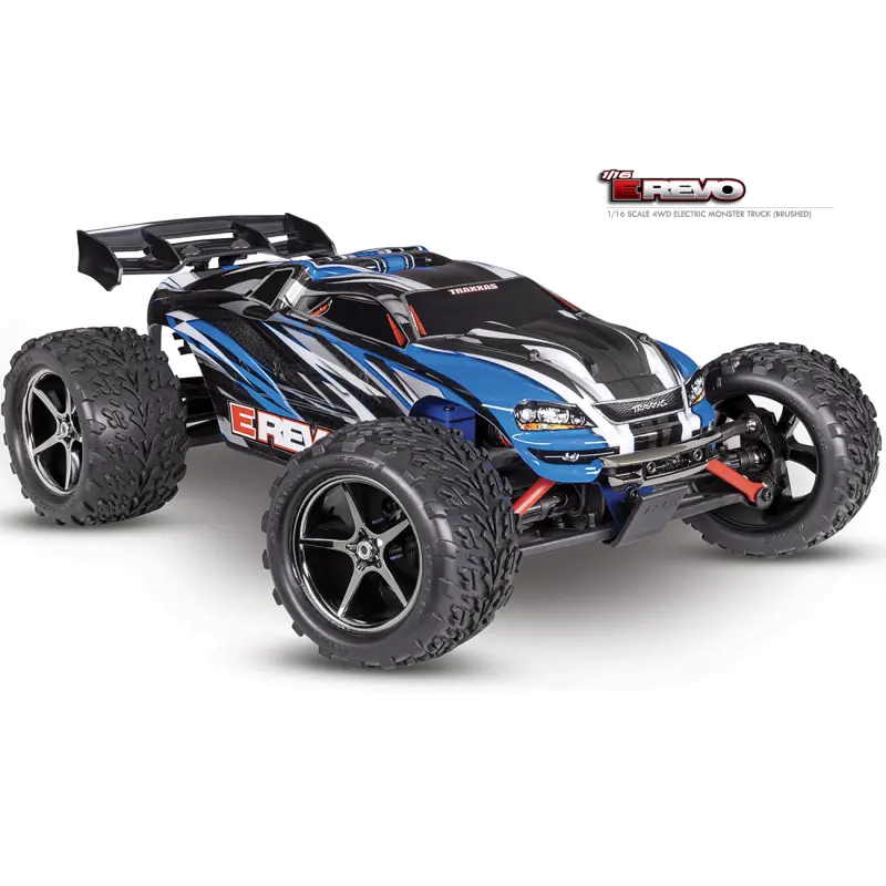Traxxas : E-Revo 1/16 4x4 TQi TSM USB-C [TRX71054-8-BLUE]