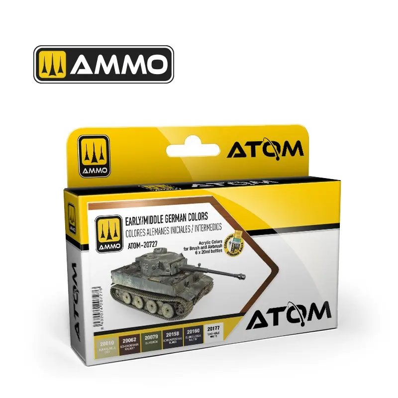 [AMM ATOM-20727] Ammo Mig Atom : Early / Middle German Colors 