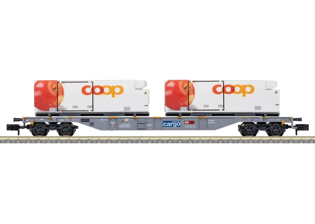 Minitrix : coop Container Transport Car 