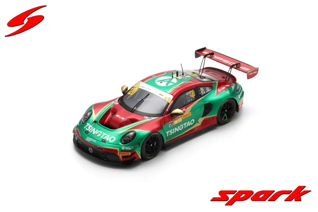 Spark Model : Porsche 911 GT3 R (992) No.120 ABSOLUTE RACING FIA GT World Cup Macau 2023 Matteo Cairoli