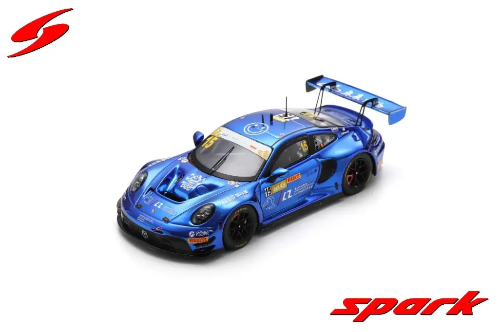 Spark Model : Porsche 911 GT3 R (992) No.15 Luanzhou International Circuit 8th FIA GT World Cup Macau 2023 Alessio Picariello