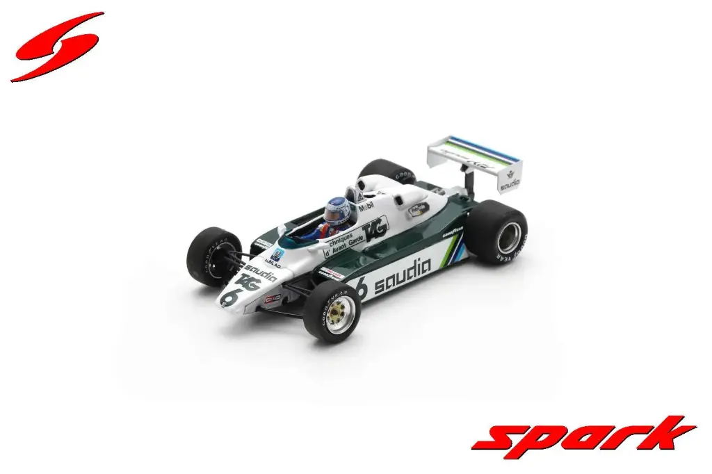 Spark model : Williams FW08 No.6 3rd German GP 1982 Keke Rosberg