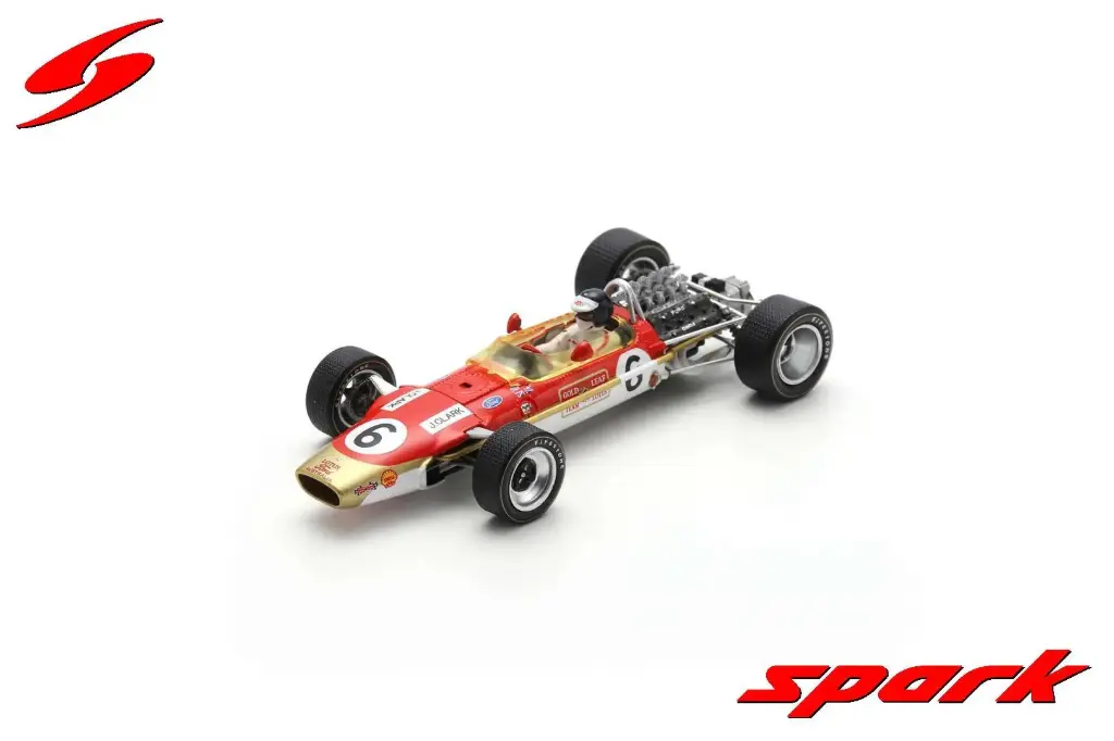 Spark model : Lotus 49T No.6 Winner Tasman Series 1968 Jim Clark