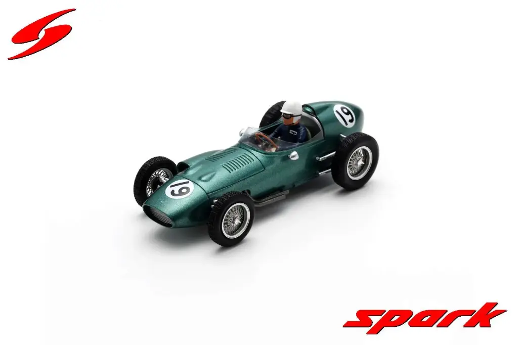 Spark model : Aston Martin DBR5 No.19 British GP 1960 Maurice Trintignant