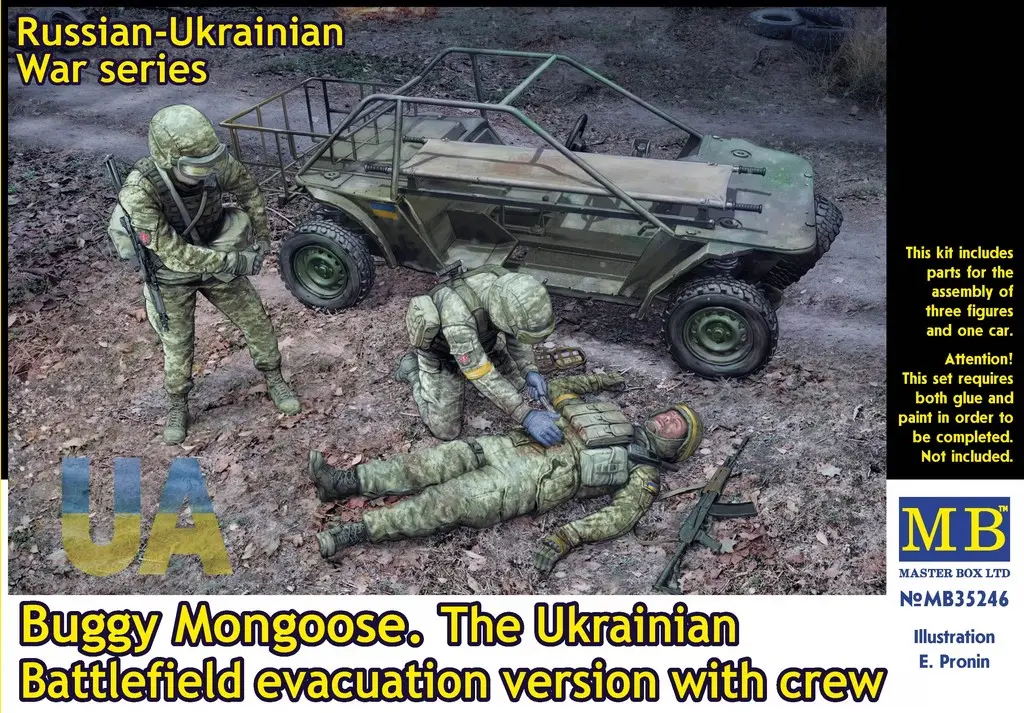 Master Box : Buggy Mongoose The Ukrainian Evacuation Version with Crew 