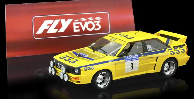 FLY : Audi Quattro A2 #9 Winner Rally Hong Kong-Beijing 1985 H.Mikkola-A.Hertz - EVO3 In-Line Chassis