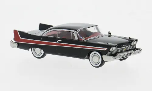 Brekina : Plymouth Fury │ Noir & Rouge - 1958