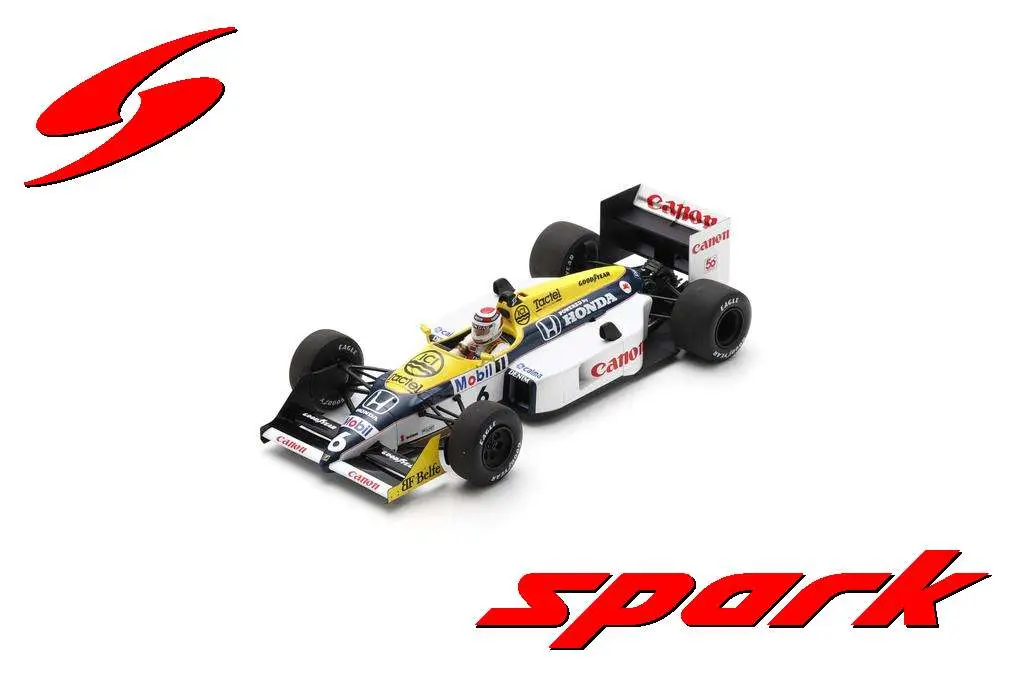 Spark model : Williams FW11B No.6 Winner Italian GP 1987 Nelson Piquet [1/18]