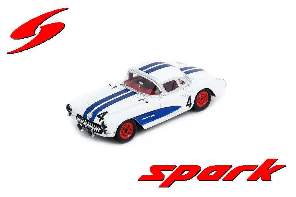 Spark : Corvette C1 V8 │ No.4 4th Sebring 12H 1957 G. Andrey - D. Thompson [1/43]