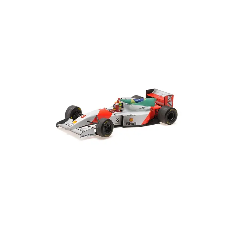 Minichamps : McLaren Ford MP4/8 Dirty version with flag Ayrton Senna F1 Winner Australie - 1993 [1/18]