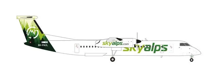 Herpa : Bombardier Q400 Sky Alps 9H-PAUL  [1/200]