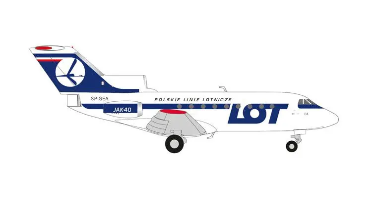 [HER 573139] Herpa : Yakovlev Yak-40 LOT Polish Airlines  [1/200]