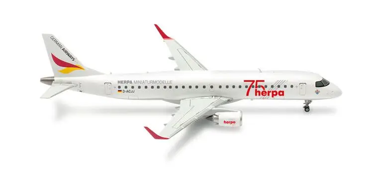 Herpa : Embraer E190 German Airways Herpa 75 Years 