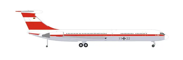 [HER 573412] Herpa : Ilyushin IL-62M Luftwaffe Flugbereitschaft 11*22  [1/200]