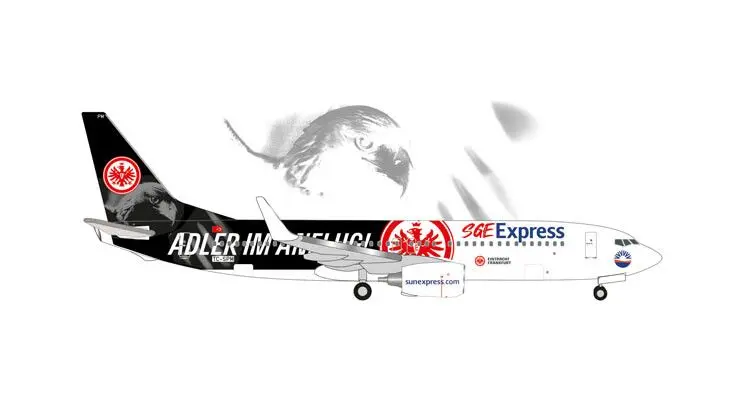 Herpa : Boeing 737-800 Sun Express Eintracht Frankfurt - SGE Express  [1/500]