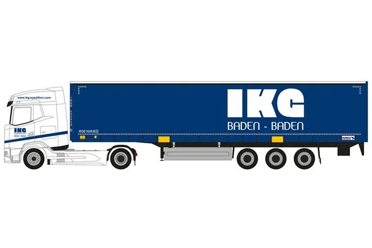 Herpa : DAF XG semi-remorque rideaux coulissants IKG Spedition 