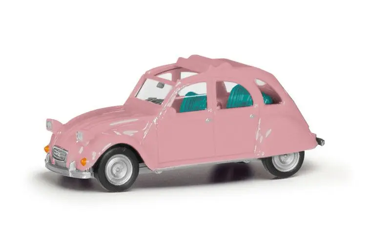 Herpa : Citroen 2CV Toit ouvrant Rose 