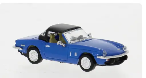 Brekina : Triumph Spitfire Bleu capote Noir